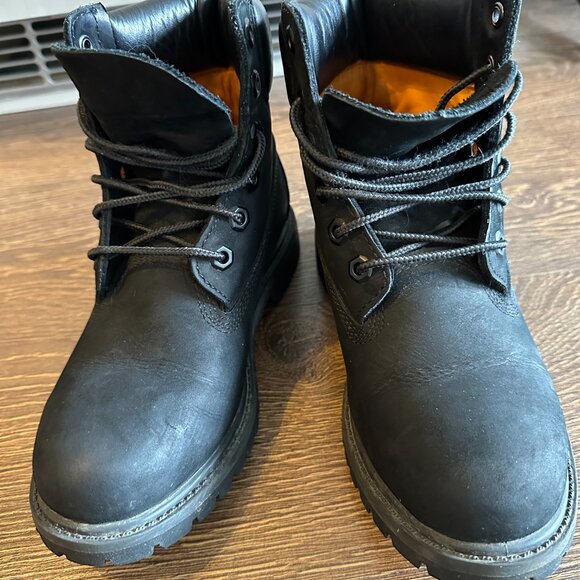 Women's Timberland Black Suede Boots - Size 6 - Picture 2 of 5